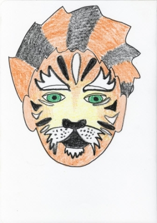 tiger face painting ideas. Tiger.